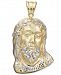 Two-Tone Christ Pendant in 14k Gold & White Gold