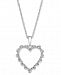 Diamond Heart 18" Pendant Necklace (1/4 ct. t. w. ) in 14k White Gold