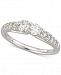 Diamond Two-Stone Engagement Ring (3/4 ct. t. w. ) in 14k White Gold
