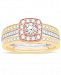 Diamond 3-Pc. Bridal Set (7/8 ct. t. w. ) in 14k White, Rose and Yellow Gold