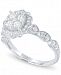 Diamond Halo Cluster Ring (3/4 ct. t. w. ) in 14k White Gold