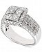 Diamond Square Cluster Engagement Ring (2-1/2 ct. t. w. ) in 14k White Gold