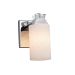 CLD-8471-18-MBLK-120E-LED-9W - Justice Design - Clouds Ardent One Light Wall Sconce Matte Black Finish GU24 9W LEDShort Tapered Cylinder Shade - Clouds - Ardent