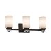 CLD-8473-20-CROM-LED3-2100 - Justice Design - Clouds Ardent Three Light Bath Bar Polished Chrome Finish Integrated 9W LEDRound Flared Shade - Clouds - Ardent