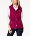 Charter Club Petite Quilted Hooded Vest, Created for Macy's