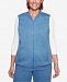 Alfred Dunner Petite At Ease Quilted Zip-Up Vest