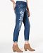 Style & Co Petite Floral-Graphic Pull-On Boyfriend-Fit Ankle Jeans, Created for Macy's