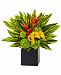 Nearly Natural Heliconia & Calla Lilies Vibrant Artificial Arrangement in Planter