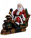 Napco Santa in Train Figurine