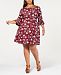 Monteau Trendy Plus Size Floral-Print A-Line Dress
