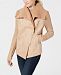 Style & Co Faux Shearling Knit-Sleeve Jacket, Created for Macy's