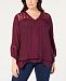 Style & Co Plus Size Layered-Hem Top, Created for Macy's
