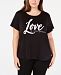 Ideology Plus Size Love Graphic T-Shirt, Created for Macy's