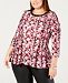 Ny Collection Plus Size Embellished Trapeze Top