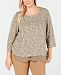 Alfred Dunner Plus Size Autumn in New York Layered-Look Knit Top