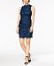 Adrianna Papell Sequined Lace-Up Sheath Dress