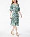 Charter Club Printed Flutter-Sleeve Dress, Created for Macy's