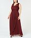 Adrianna Papell Plus Size Draped Embellished Gown