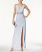 Xscape Beaded Plunge Gown