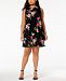 Jessica Howard Plus Size Floral-Print Shift Dress