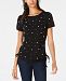 I. n. c. Cotton Pearl Stud T-Shirt, Created for Macy's