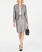Le Suit Three-Button Tweed Skirt Suit