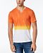 I. n. c. Men's Split-Neck Dip Dyed T-Shirt, Created for Macy's