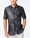 Tasso Elba Linen Leaf Jacquard Short-Sleeve Shirt, Created for Macy's