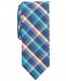 Bar Iii Men's Double Multi-Check Skinny Tie, Created for Macy's
