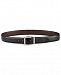 Perry Ellis Men's Casual Feather-Edge Reversible Leather Belt