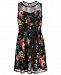Monteau Big Girls Embellished Illusion-Neck Dress