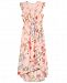 Monteau Faux-Wrap Floral-Print Maxi Dress, Big Girls