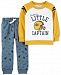 Carter's Toddler Boys 2-Pc. Cotton Little Captain Sweatshirt & Camo-Print Jogger Pants Set