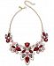 I. n. c. Gold-Tone Crystal & Stone Statement Necklace, 18" + 3" extender, Created for Macy's