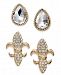 Charter Club Gold-Tone 2-Pc. Set Crystal Stud Earrings, Created for Macy's