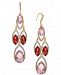 I. n. c. Gold-Tone Crystal & Stone Chandelier Earrings, Created for Macy's