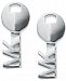 Michael Kors Women's Sterling Silver Key Stud Earrings
