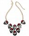 I. n. c. Gold-Tone Multi-Stone Statement Necklace, 18" + 3" extender, Created for Macy's