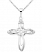 Diamond Celtic Cross 18" Pendant Necklace (1/10 ct. t. w. ) in Sterling Silver