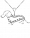 Diamond Dog 18" Pendant Necklace (1/10 ct. t. w. ) in Sterling Silver