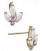 Opal (5/8 ct. t. w. ) & Diamond Accent Stud Earrings in 14k Gold