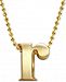 Alex Woo Initial Pendant Necklace in 14k Gold