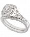 Certified Diamond Halo Bridal Set (1 ct. t. w. ) in 18k White Gold, Created for Macy's
