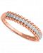 Diamond Beaded Band (1/6 ct. t. w. ) in 14k Rose Gold