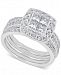 Diamond Bridal Set (1-1/2 ct. t. w. ) with Guard in 14k White Gold