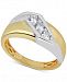 Men's Diamond Two-Tone Ring (1/2 ct. t. w. ) in 10k Gold & White Gold
