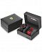 Ferrari Men's Red Rev Black & Red Silicone Strap Watches 38mm & 44mm Gift Set