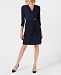 Charter Club Petite Faux-Wrap Dress, Created for Macy's