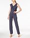 Ny Collection Petite Printed Flounce-Trim Jumpsuit