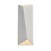 CER-5895-STOC - Justice Design - Justice Design - 5895 - Ambiance Diagonal Rectangle Open Top and Bottom Sconce Carrara Marble Finish (Smooth Faux) Smooth Faux Finish Type - Diagonal